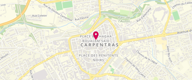 Plan de Boutique Marius prêt-à-porter homme, chaussures et accessoires, 47 Rue des Halles, 84200 Carpentras