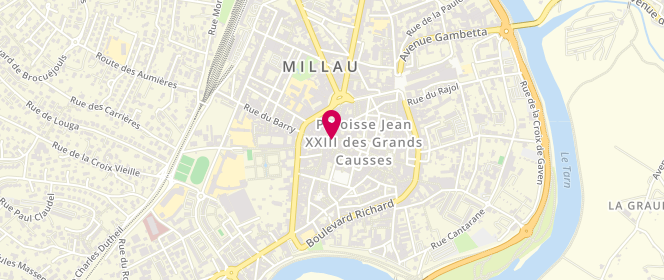 Plan de Mc Boutique, 5 Rue Bernard Lauret, 12100 Millau