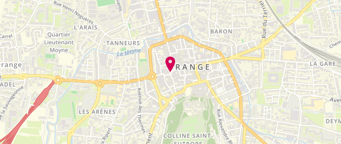 Plan de Etam Lingerie, 6 Rue Saint-Martin, 84100 Orange