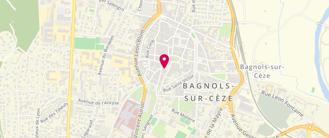 Plan de Le Dressing des Cendrillons, 25 place Auguste Mallet, 30200 Bagnols-sur-Cèze