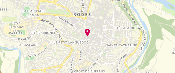 Plan de Lingerie Costes, 13 Rue du Bal, 12000 Rodez