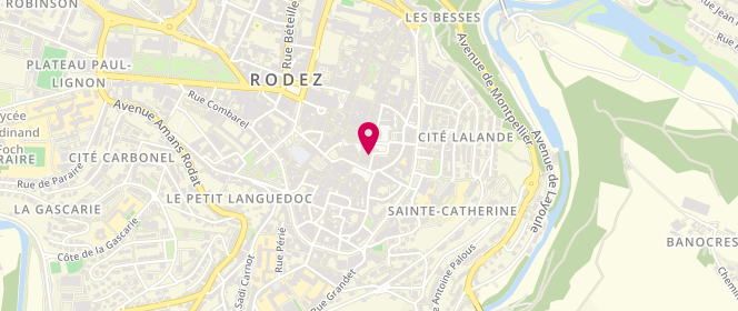 Plan de Lingerie Passions de Femmes, 4 Rue Garrigue Ricard, 12000 Rodez