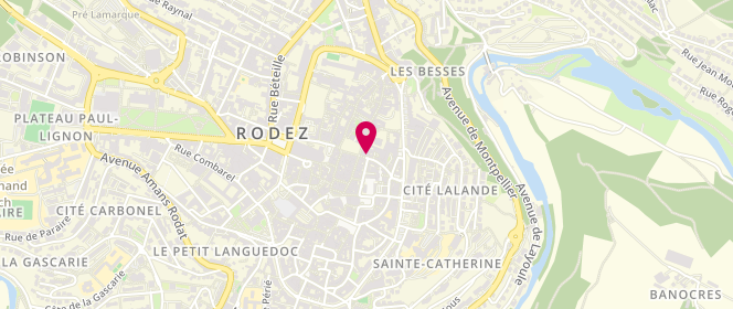 Plan de Côté Homme | Habilleur cérémonie et magasin de prêt à porter à Rodez, 3 Rue Aristide Briand, 12000 Rodez