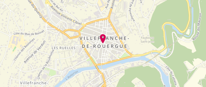 Plan de Boutique Pari Brune, 10 Rue de la République, 12200 Villefranche-de-Rouergue