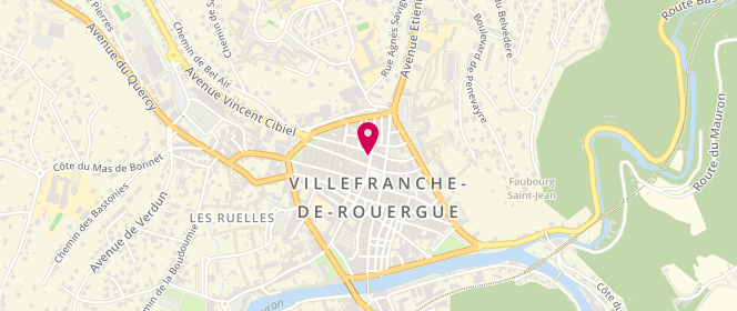 Plan de Chrysalide Création villefranche de rouergue, 7 Rue Saint-Jacques, 12200 Villefranche-de-Rouergue