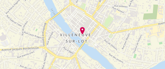 Plan de Aux Petites Arcades, 8 Bis Rue Jean Jacques Rousseau, 47300 Villeneuve-sur-Lot