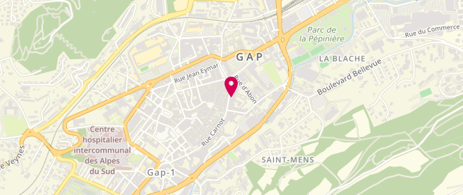 Plan de Etam Lingerie, 23 Rue Carnot, 05000 Gap