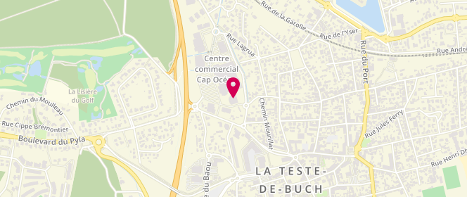 Plan de GÉMO, Rue Cap Océan
Rue Lagrua, 33260 La Teste-de-Buch