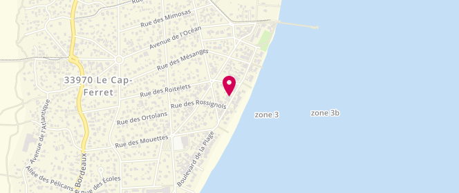 Plan de 29 Boulevard des Filles, 29 Boulevard de la Plage, 33950 Lège-Cap-Ferret