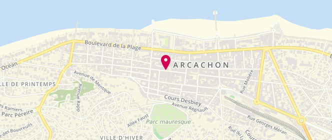 Plan de Beach Outlet By Richy's, 53 Cr Lamarque de Plaisance, 33120 Arcachon