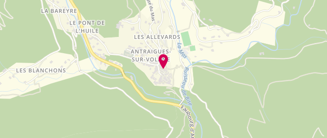 Plan de Chemin de la Soie, Le Chemin de la Soie Place de la Resistance, 07530 Vallées-d'Antraigues-Asperjoc