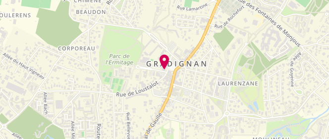 Plan de Roumégoux et Gilles, 7 Rue de Loustalot, 33170 Gradignan