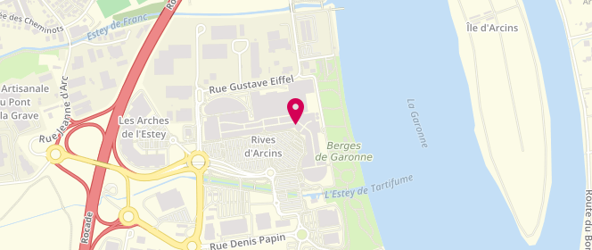 Plan de Naf Naf, Centre Commercial Rives d'Arcins Zone Aménagement De
Rue des Prés de Tartifume, 33130 Bègles