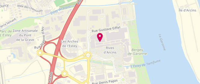 Plan de Intimissimi, Centre Commercial Les Rives d'Arcins
Rue Louis Blériot, 33130 Bègles