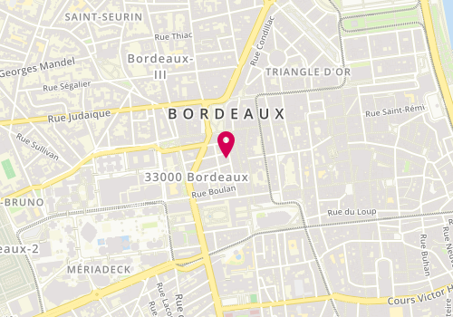 Plan de Les Dessous d'Audrey, 21 Rue Bouffard, 33000 Bordeaux