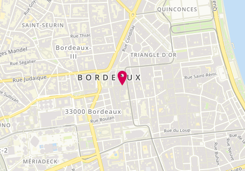 Plan de La Fée Maraboutée, 68 Rue de la Prte Dijeaux, 33000 Bordeaux