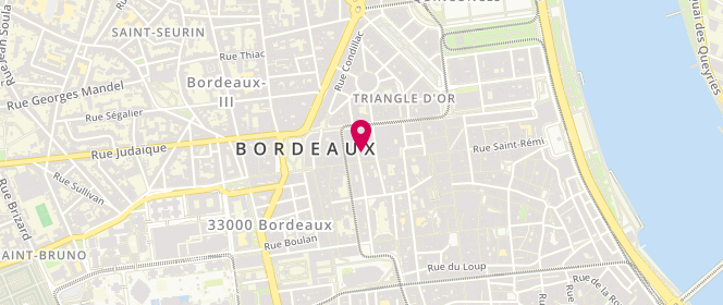 Plan de Lothaire Temple, 16 Rue du Temple, 33000 Bordeaux