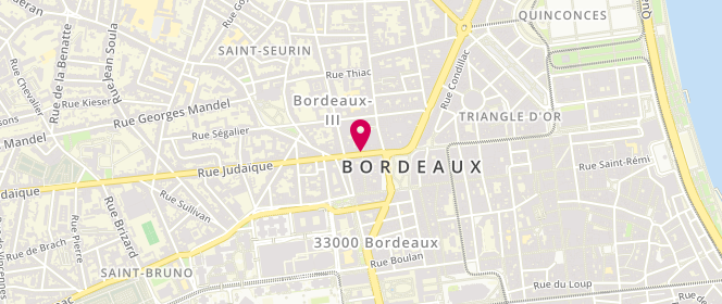 Plan de J.L Estadieu, 17 Rue Judaïque, 33000 Bordeaux