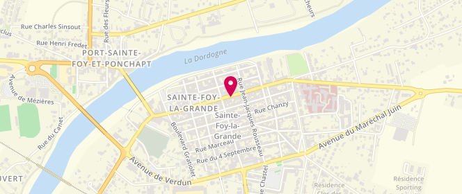 Plan de De Fil en Aiguille, 69 Rue de la République, 33220 Sainte-Foy-la-Grande
