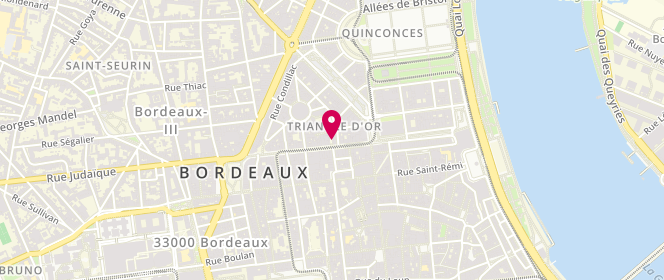 Plan de La Boutique à Chapeaux, 6 Pass. Sarget, 33000 Bordeaux
