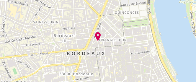 Plan de K-Way Bordeaux, 12 Rue Franklin, 33000 Bordeaux