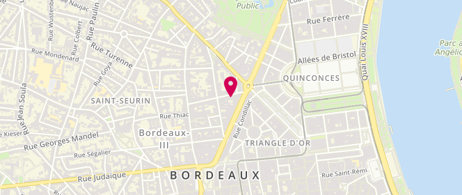 Plan de Boutique Thamea, 12 Rue Huguerie, 33000 Bordeaux
