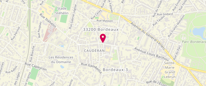 Plan de La Part des Anges, 181 avenue Louis Barthou, 33200 Bordeaux