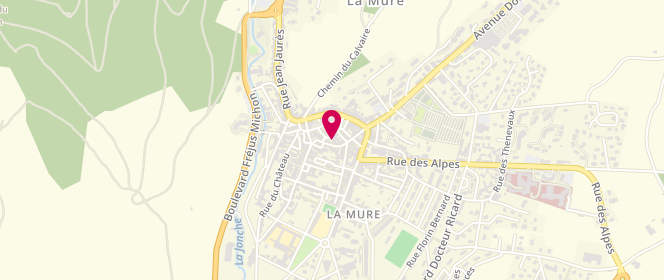 Plan de Mercerie & Lingerie SISSOU, 14 place Perouzat, 38350 La Mure