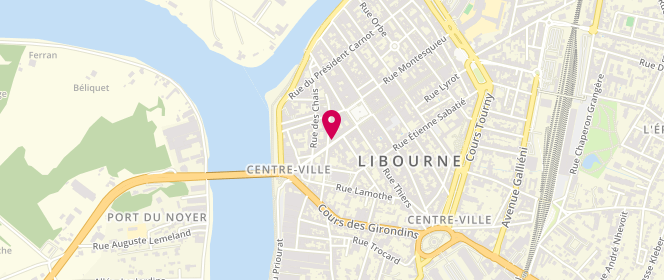 Plan de Marthe Guerin, 39 Rue Jules Ferry, 33500 Libourne