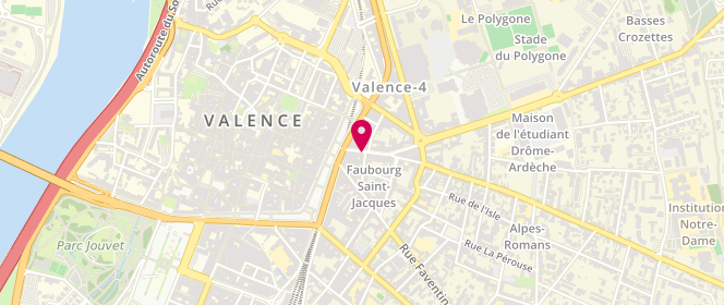 Plan de 100 Mode, 14 Faubourg Saint Jacques, 26000 Valence
