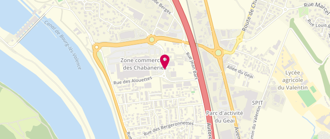 Plan de Bk Textile, Rue Chabanneries, 26500 Bourg-lès-Valence