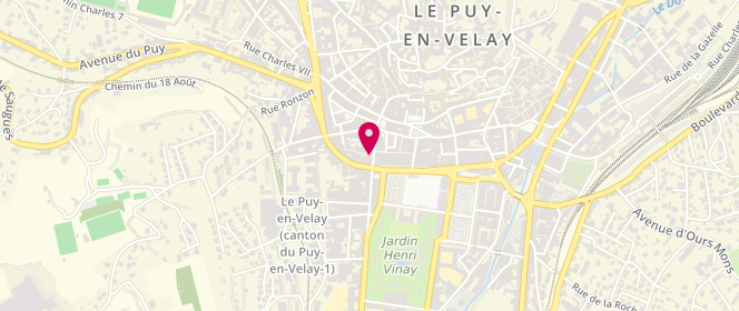 Plan de Armand Thiery Homme, 36 Rue Saint-Gilles, 43000 Le Puy-en-Velay