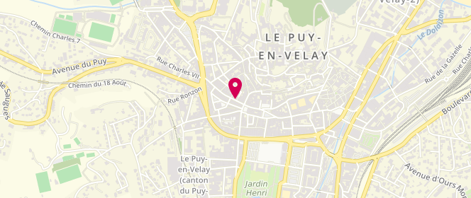 Plan de Kalie, Magasin Kalie
18 Rue Pannessac, 43000 Le Puy-en-Velay