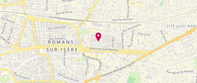 Plan de Geox, 60 avenue Gambetta, 26100 Romans-sur-Isère
