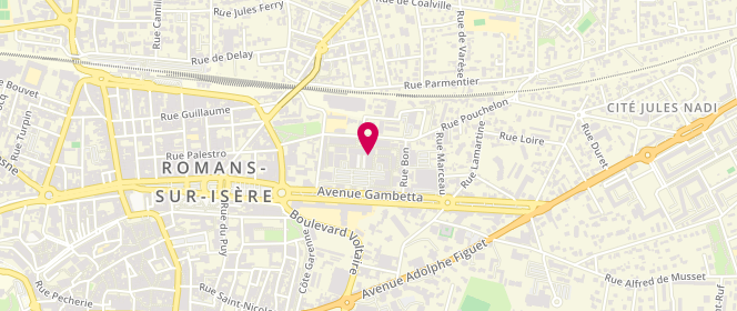 Plan de Sud Express, Marques Avenue
60 avenue Gambetta, 26100 Romans-sur-Isère