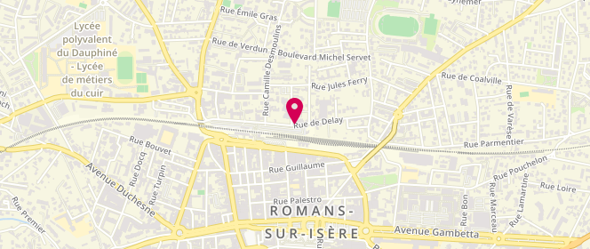 Plan de Nawelle Store, 18 Rue de Delay, 26100 Romans-sur-Isère