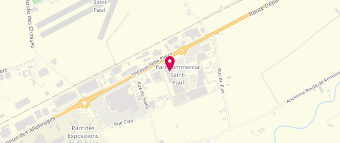 Plan de GÉMO, Avenue des Pins Centre Commercial parc & Diem, Retail Park
Saint-Verant, 26750 Saint-Paul-lès-Romans