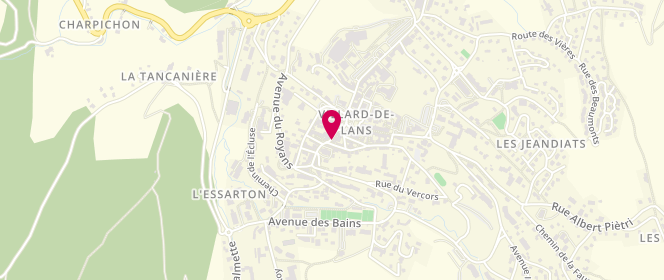Plan de SAS O Ma Factory, 35 Rue Jean Moulin, 38250 Villard-de-Lans