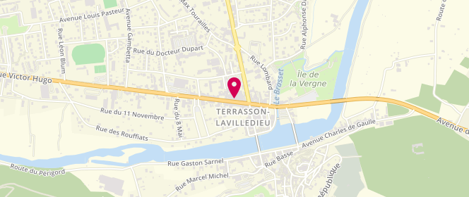 Plan de La Halle Mode & Accessoires, Les Fauries, 24120 Terrasson-Lavilledieu