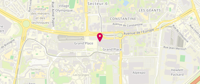 Plan de Go Sport, 55 grand Place Centre Commercial grand Place, 38100 Grenoble