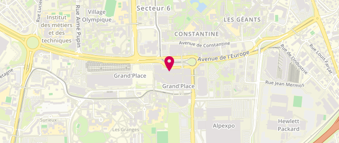 Plan de MS Mode, Rue Grand Place, Centre Commercial Grand'place, 38000 Grenoble
