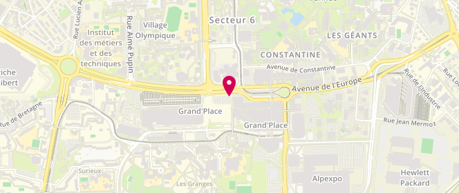 Plan de Undiz, Centre Commercial 
Grand Place Lotissement N.15, 38100 Grenoble