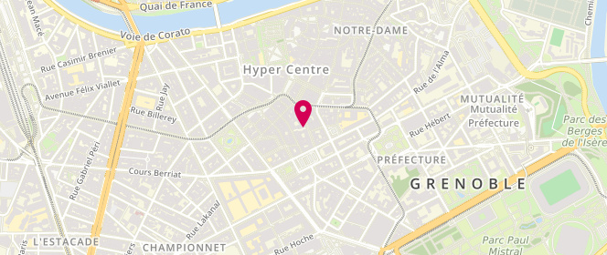 Plan de Les P'tites Bombes, 24 Rue Saint-Jacques, 38000 Grenoble