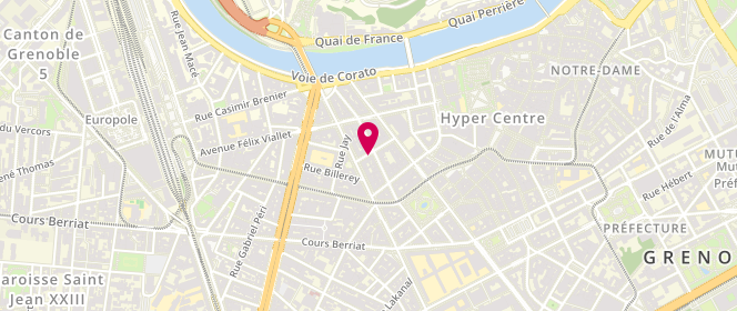 Plan de 5eme Rue, 5 Rue Emile Augier, 38000 Grenoble