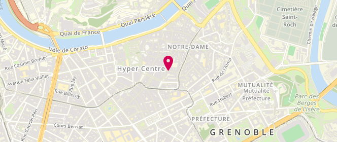 Plan de Au Petit Lyon, 7 Rue Jean-Jacques Rousseau, 38000 Grenoble