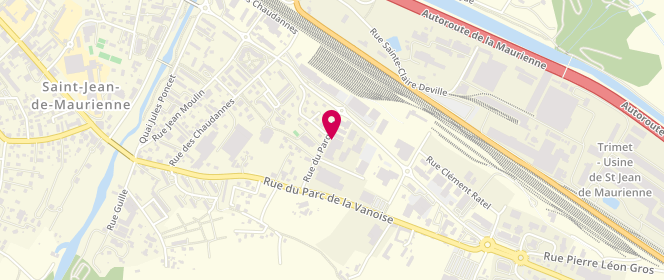 Plan de Distri-Center, Rue du Parquet, 73300 Saint-Jean-de-Maurienne