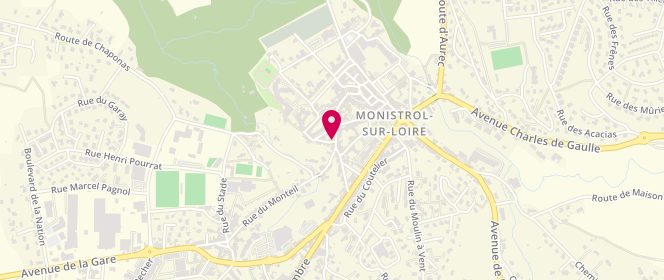 Plan de Claudette Boutique, 9 Rue de la Chaussade, 43120 Monistrol-sur-Loire