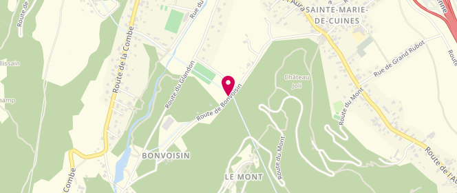Plan de Au Plaisir des Bambins, 600 Route de Bonvoisin, 73130 Sainte-Marie-de-Cuines