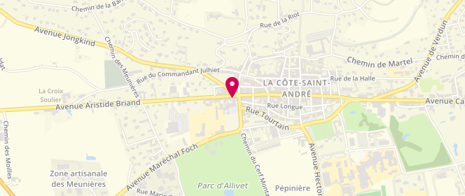 Plan de Autour de bébé, 6 avenue Aristide Briand, 38260 La Côte-Saint-André