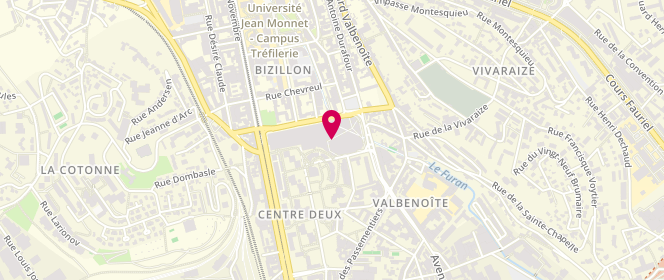 Plan de Chaussland, 1-7-Centre 2 
1 Rue des Docteurs Charcot, 42100 Saint-Étienne